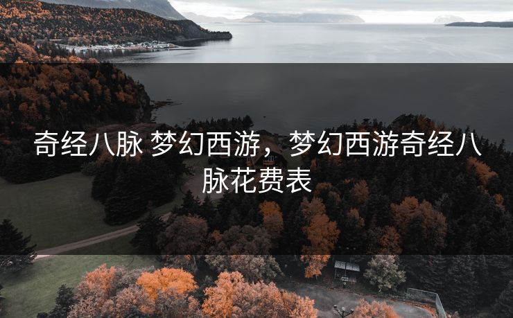 奇经八脉 梦幻西游,梦幻西游奇经八脉花费表 奇经八脉 梦幻西游,梦幻西游奇经八脉花费表